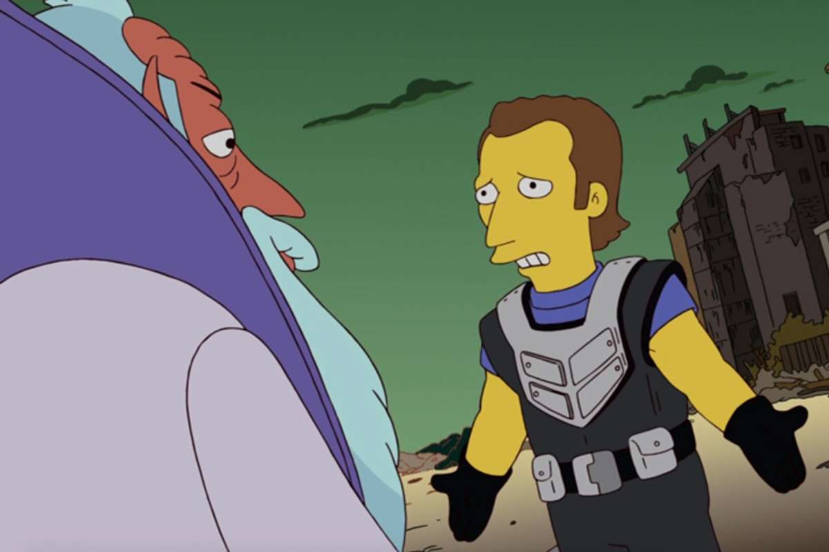 Rome-O looks helpless while talking with the wizard